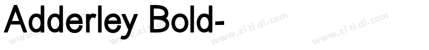 Adderley Bold字体转换